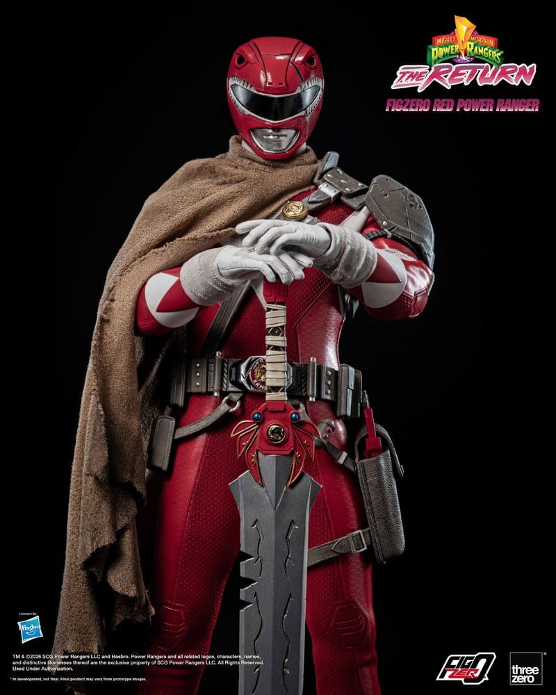 Mighty Morphin Power Rangers: The Return FigZero figurine 1/6 Red Power Ranger 31 cm