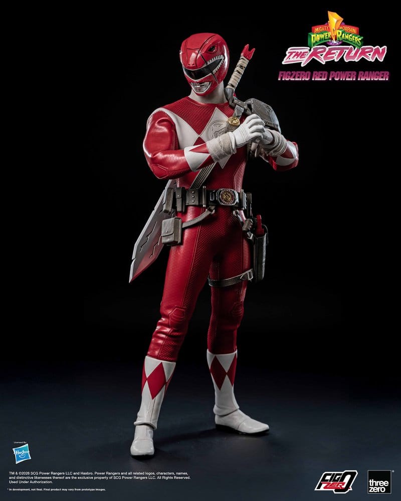 Mighty Morphin Power Rangers: The Return FigZero figurine 1/6 Red Power Ranger 31 cm