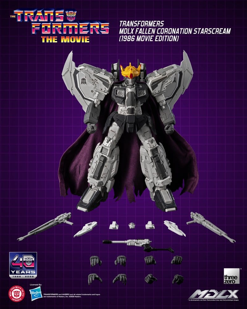Transformers figurine MDLX Fallen Coronation Starscream (1986 Movie Edition) 20 cm