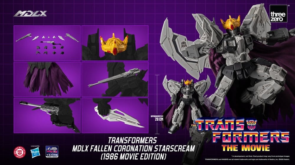 Transformers figurine MDLX Fallen Coronation Starscream (1986 Movie Edition) 20 cm