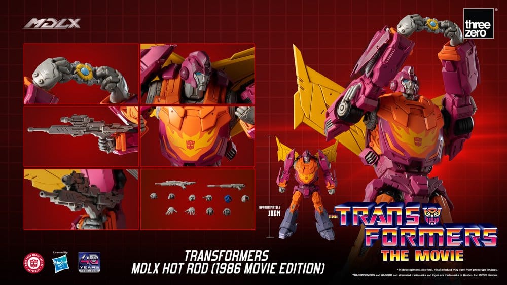 Transformers figurine MDLX Hot Rod (1986 Movie Edition) 18 cm
