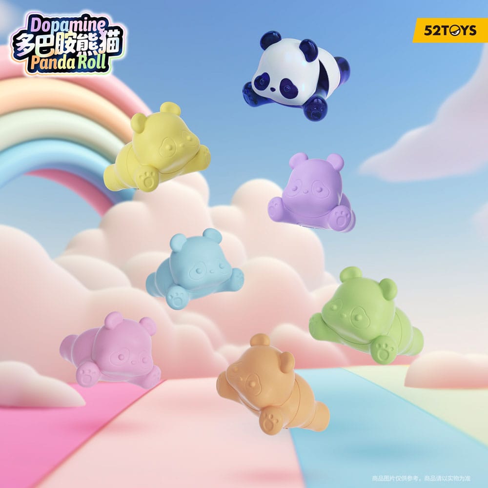 Panda Roll assortiment figurines Blind Box Dopamine Pandas 3 cm (6)
