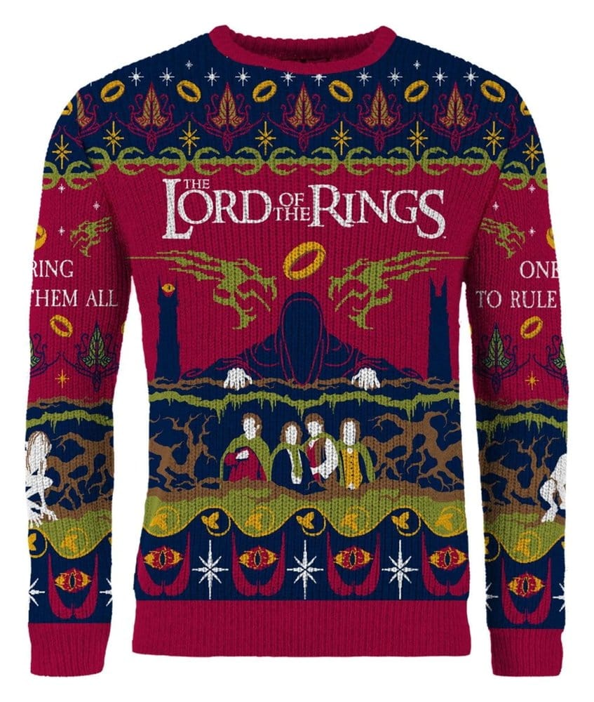 Le Seigneur des anneaux pull de Noël One Sweater To Rule Them All (XXL)