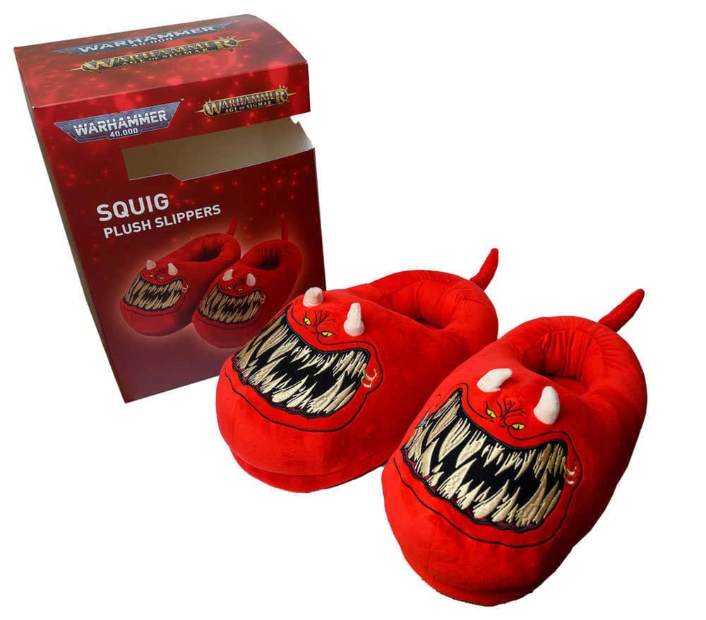 Warhammer 40,000 pantoufles Red Squig Slippers (One Size)