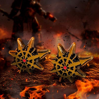 Warhammer 40,000 boutons de manchette Chaos