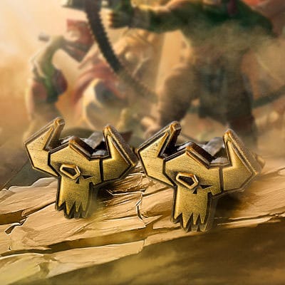 Warhammer 40,000 boutons de manchette Orks