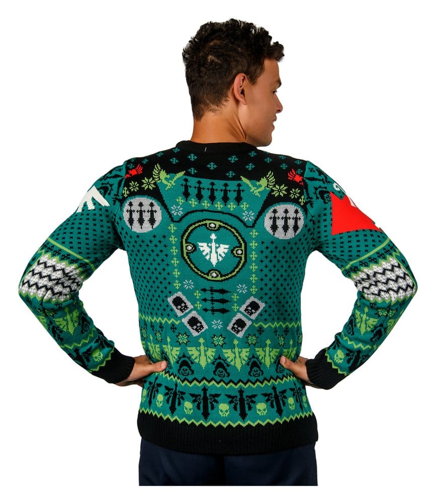 Warhammer 40,000 pull de Noël Dark Angels (XL)