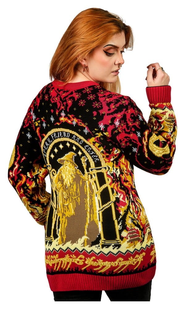 Le Seigneur des anneaux pull de Noël Balrog (M)