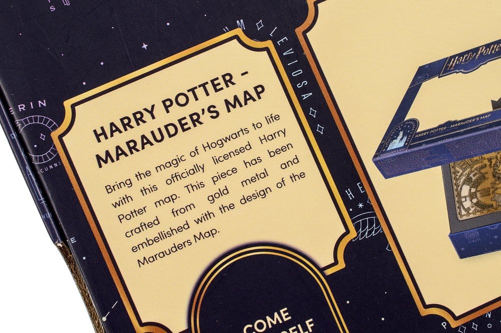 Harry Potter réplique Marauder's Map Metal Map 15 cm