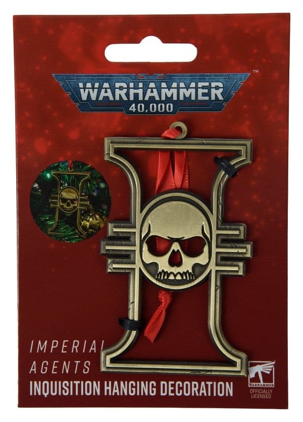 Warhammer 40,000 décoration suspendue Imperial Agents Inquisition 17 cm