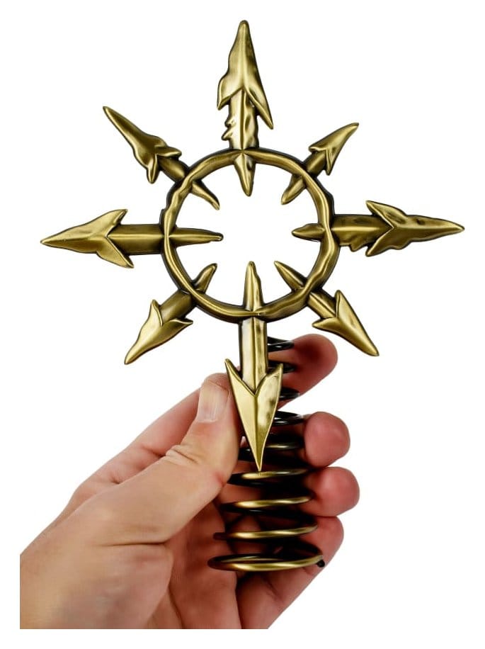 Warhammer 40,000 cimier de sapin Chaos Star 22 cm
