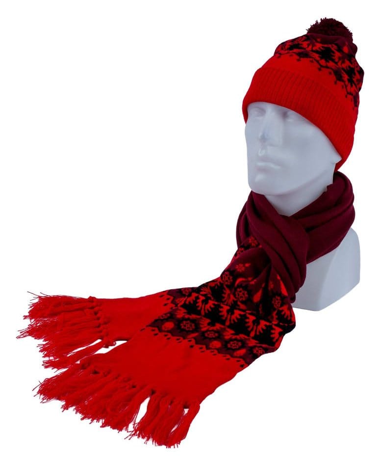 Warhammer 40,000 ensemble bonnet et écharpe tricotés Blood Angels 27 cm