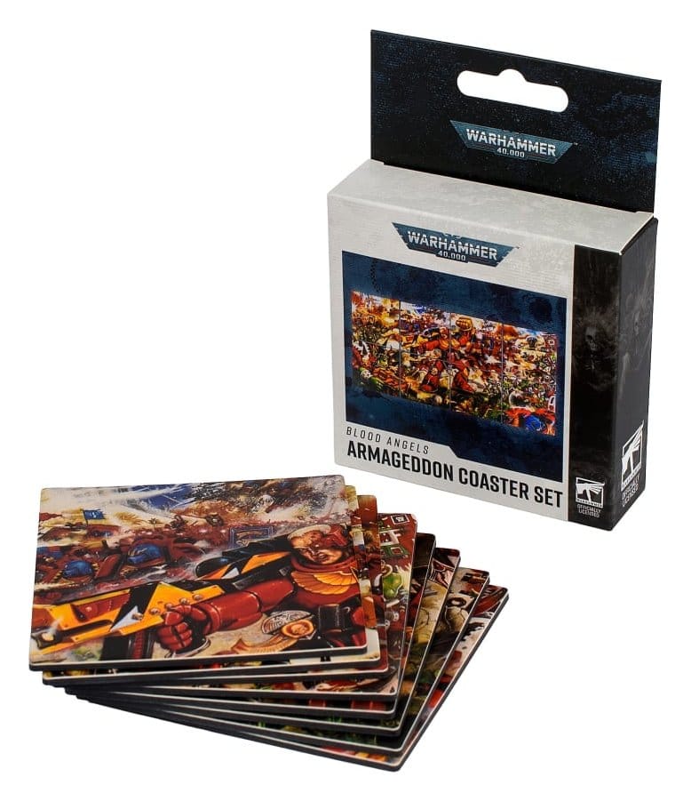 Warhammer 40,000 dessous de verre Blood Angels Armageddon 15 cm