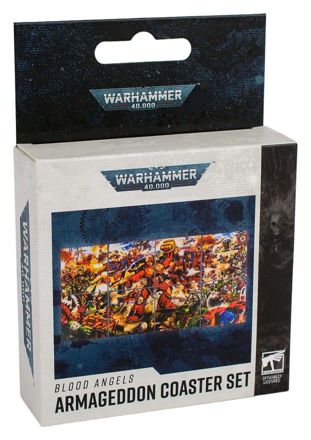 Warhammer 40,000 dessous de verre Blood Angels Armageddon 15 cm