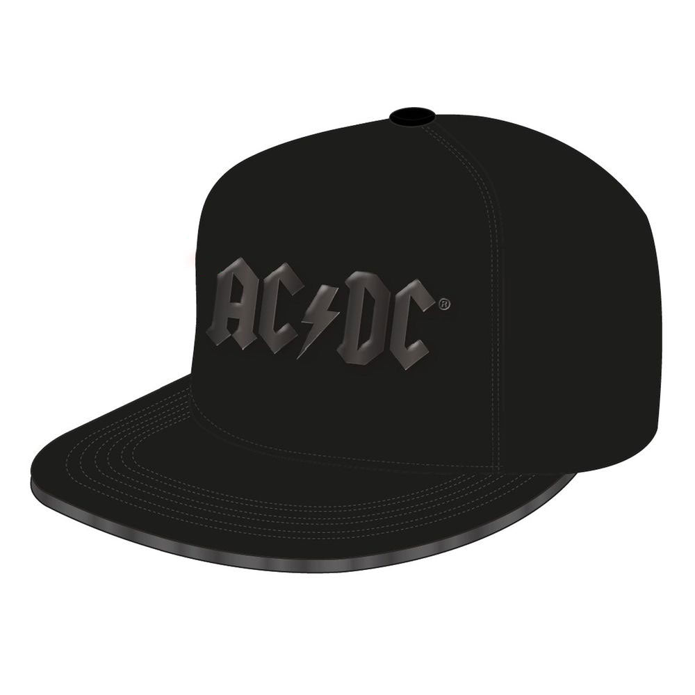 ACDC casquette Snapback Shiny Black Logo