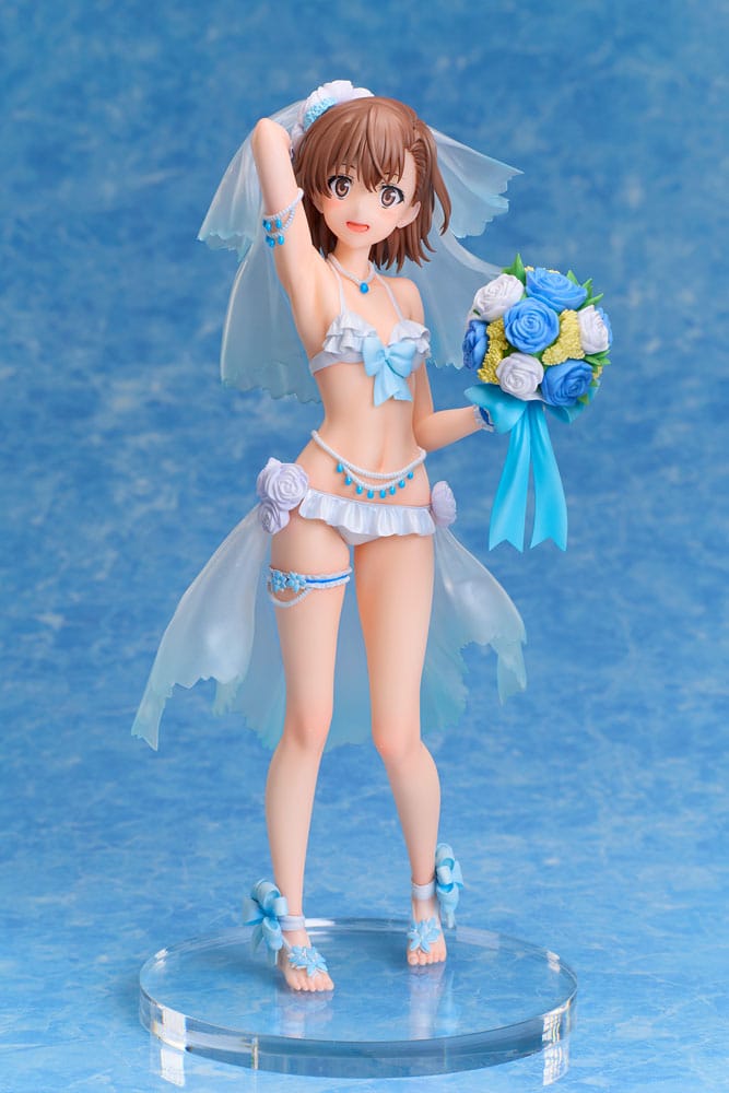 A Certain Scientific Railgun T statuette PVC 1/7 Mikoto Misaka Wedding Swimsuit Ver. 25 cm