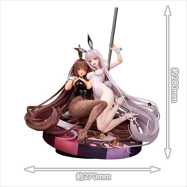 Goddess of Victory: Nikke statuette 1/7 Noir & Blanc Bunny X 777 Ver. 28 cm