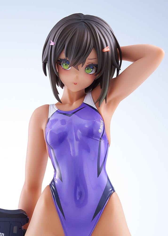 Arms Note figurine PVC 1/7 Buchou-chan of the Swimming Club Purple Swimsuit Ver. 22 cm