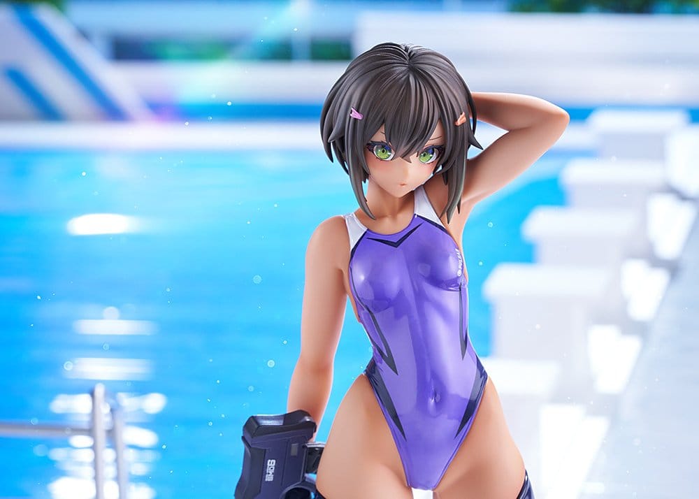 Arms Note figurine PVC 1/7 Buchou-chan of the Swimming Club Purple Swimsuit Ver. 22 cm