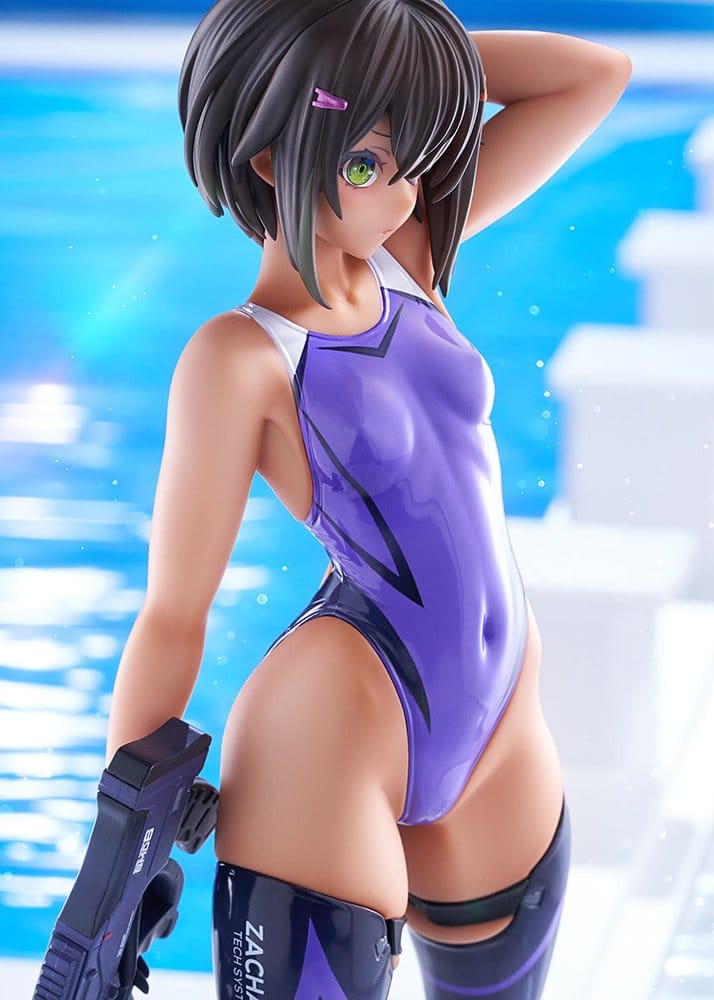 Arms Note figurine PVC 1/7 Buchou-chan of the Swimming Club Purple Swimsuit Ver. 22 cm