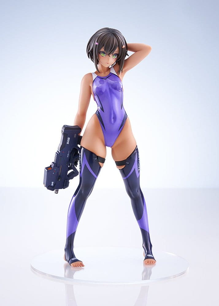 Arms Note figurine PVC 1/7 Buchou-chan of the Swimming Club Purple Swimsuit Ver. 22 cm