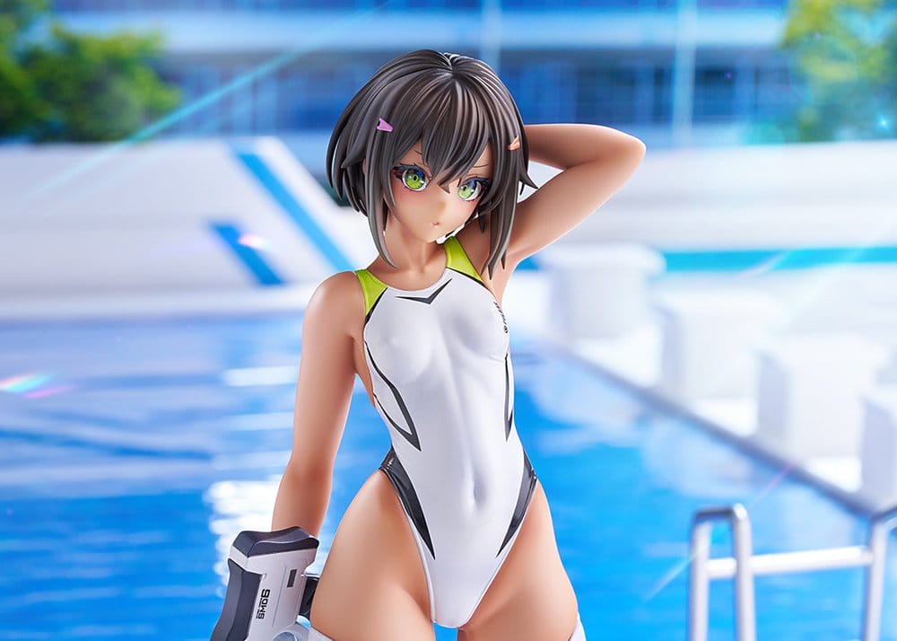 Arms Note figurine PVC 1/7 Buchou-chan of the Swimming Club White Swimsuit Ver. 22 cm