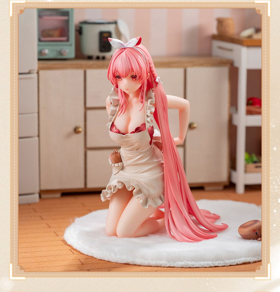 Original Character statuette 1/7 White Rabbit Rosu 16 cm