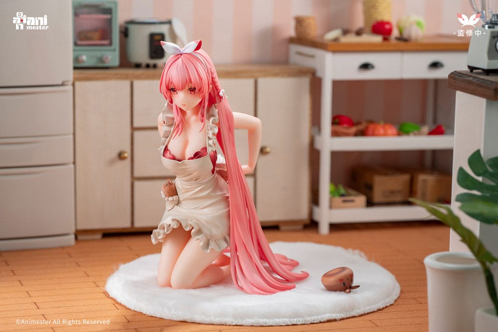 Original Character statuette 1/7 White Rabbit Rosu 16 cm