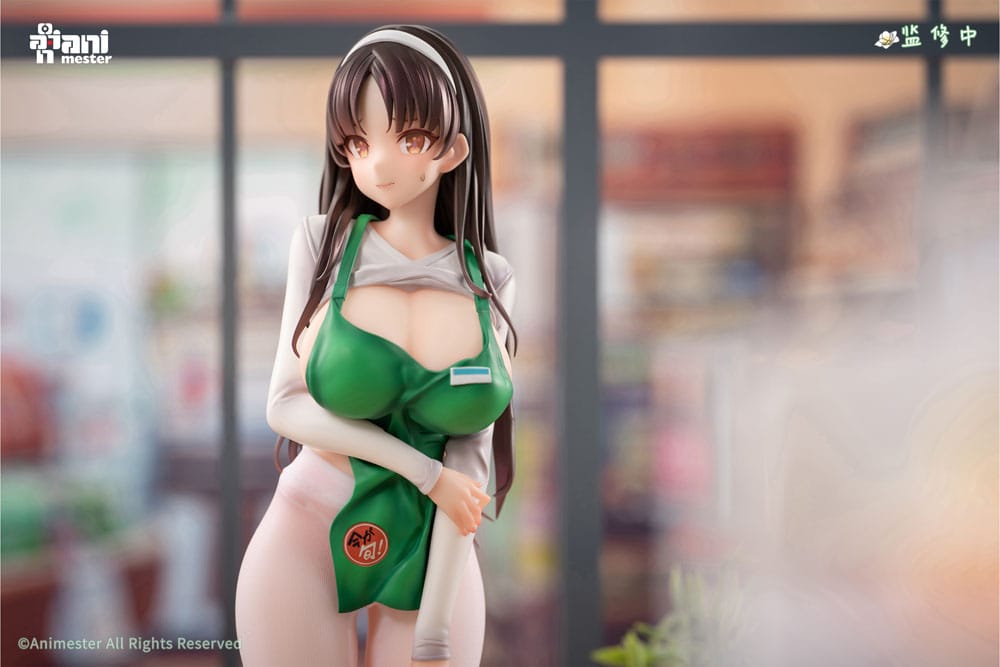 Original Character statuette 1/6 First Business! Mari Hanamiya the Gentle Shop Assistant illustration by POPQN 28 cm