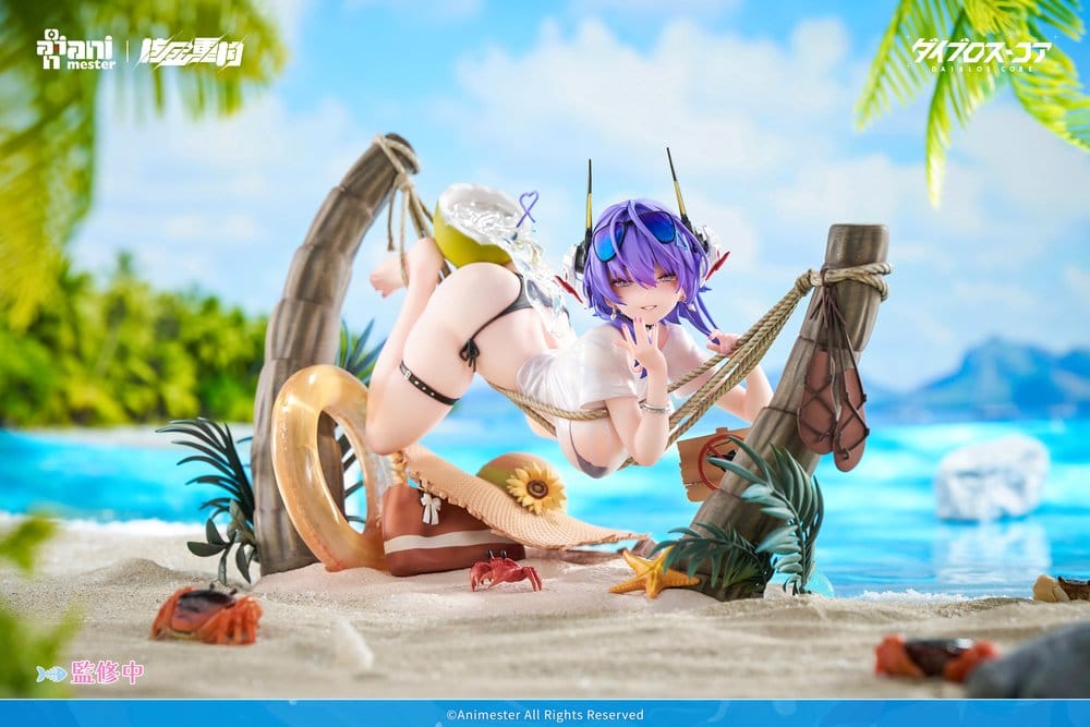 Original Character figurine PVC 1/6 Bright Summer Barbera·Red illustration by DaiblosCore 14 cm