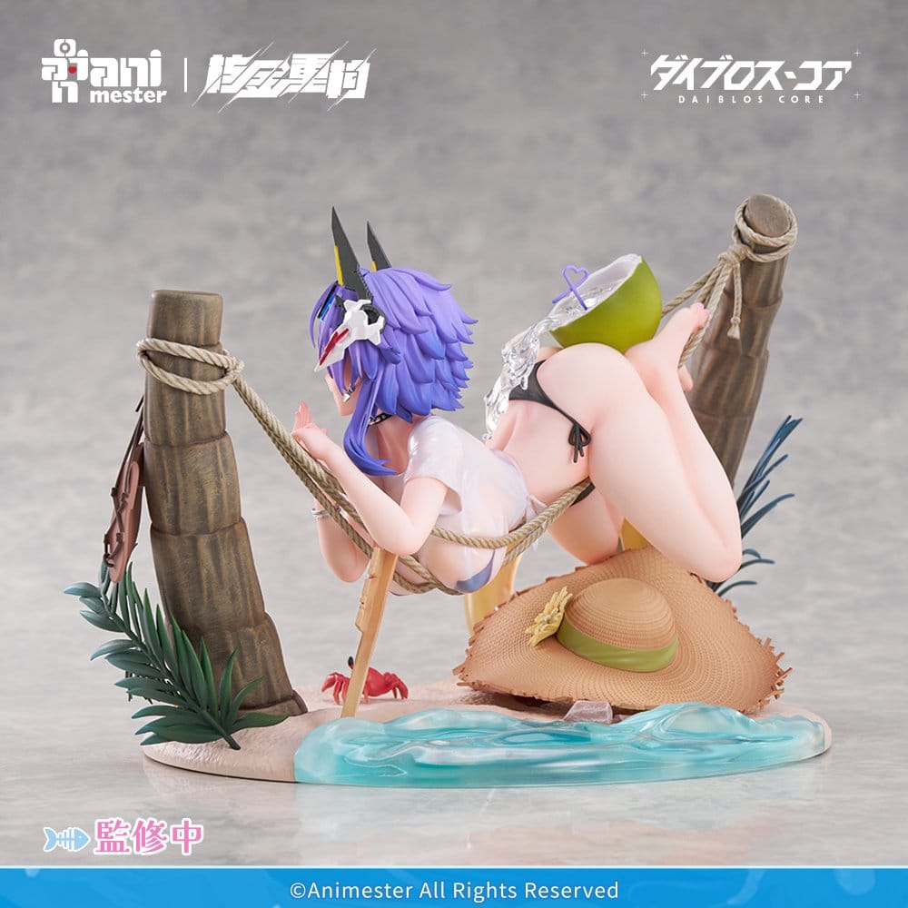 Original Character figurine PVC 1/6 Bright Summer Barbera·Red illustration by DaiblosCore 14 cm