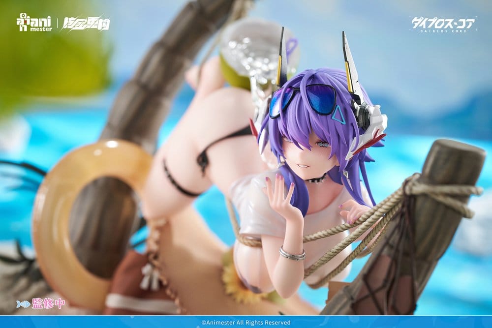 Original Character figurine PVC 1/6 Bright Summer Barbera·Red illustration by DaiblosCore 14 cm