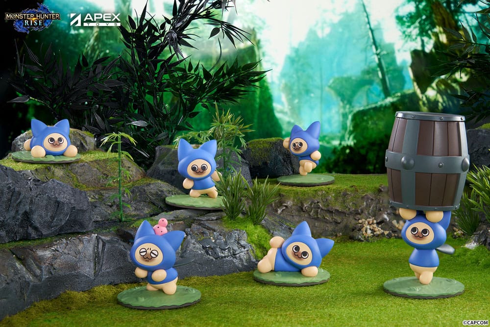 Monster Hunter Rise pack 6 trading figures Felyne Cat