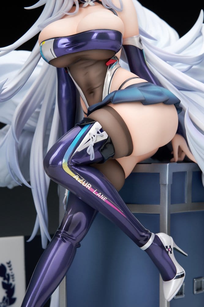 Azur Lane figurine PVC 1/7 Shinano Moonlit Chrome Ver. Acrylic Special Edition w/Display 25 cm