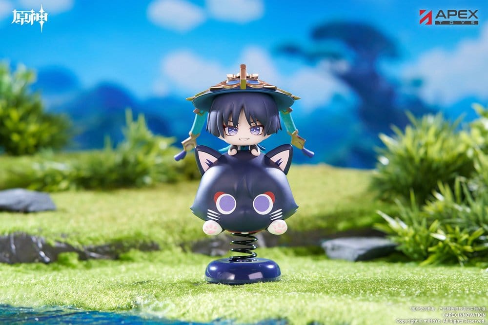 Genshin Impact figurine PVC Chibi Chara Yurayura Stand Wanderer 11 cm