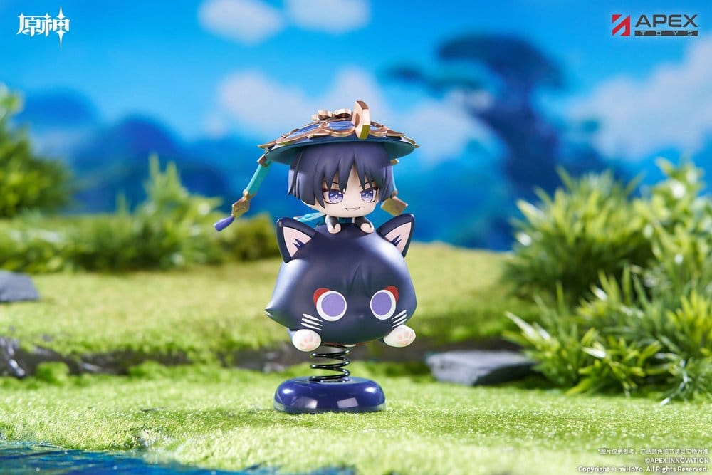 Genshin Impact figurine PVC Chibi Chara Yurayura Stand Wanderer 11 cm