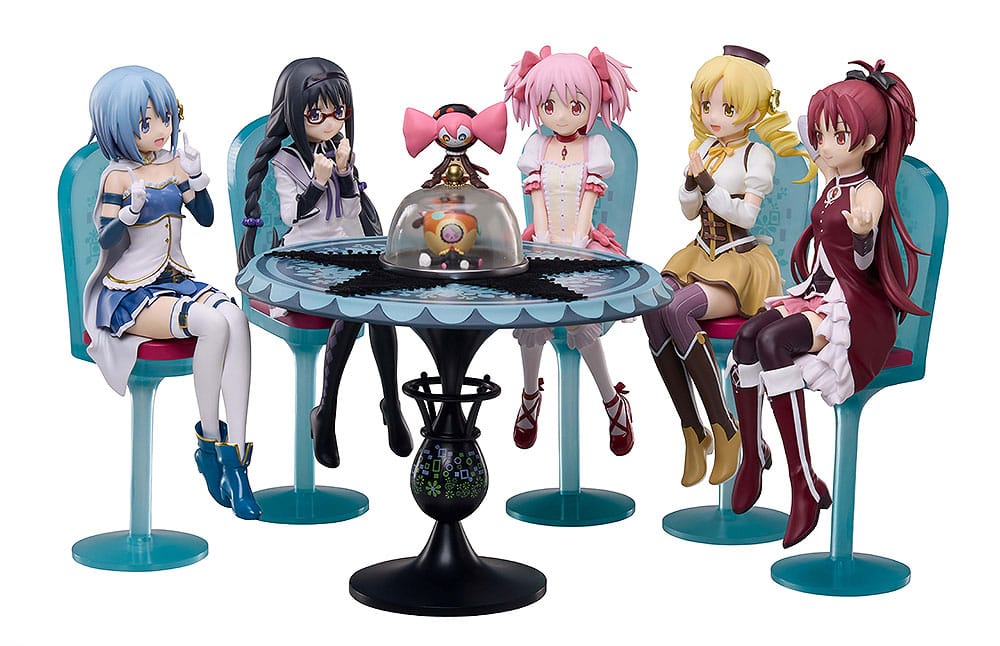 Puella Magi Madoka Magica The Movie: Rebellion statuette PVC Tea Party Cake Song Ver. Set 18 cm