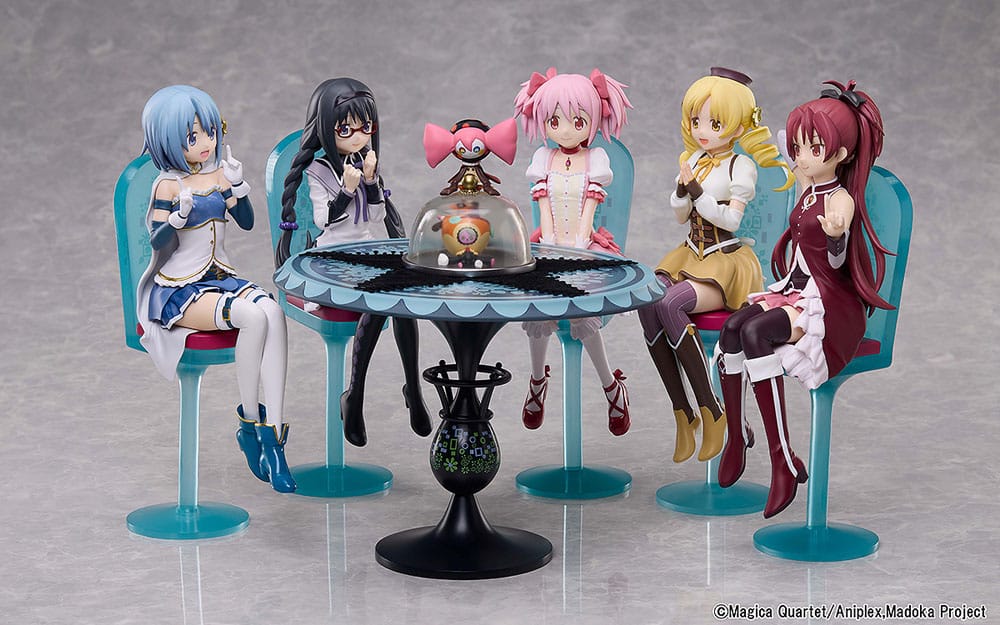 Puella Magi Madoka Magica The Movie: Rebellion statuette PVC Tea Party Cake Song Ver. Set 18 cm