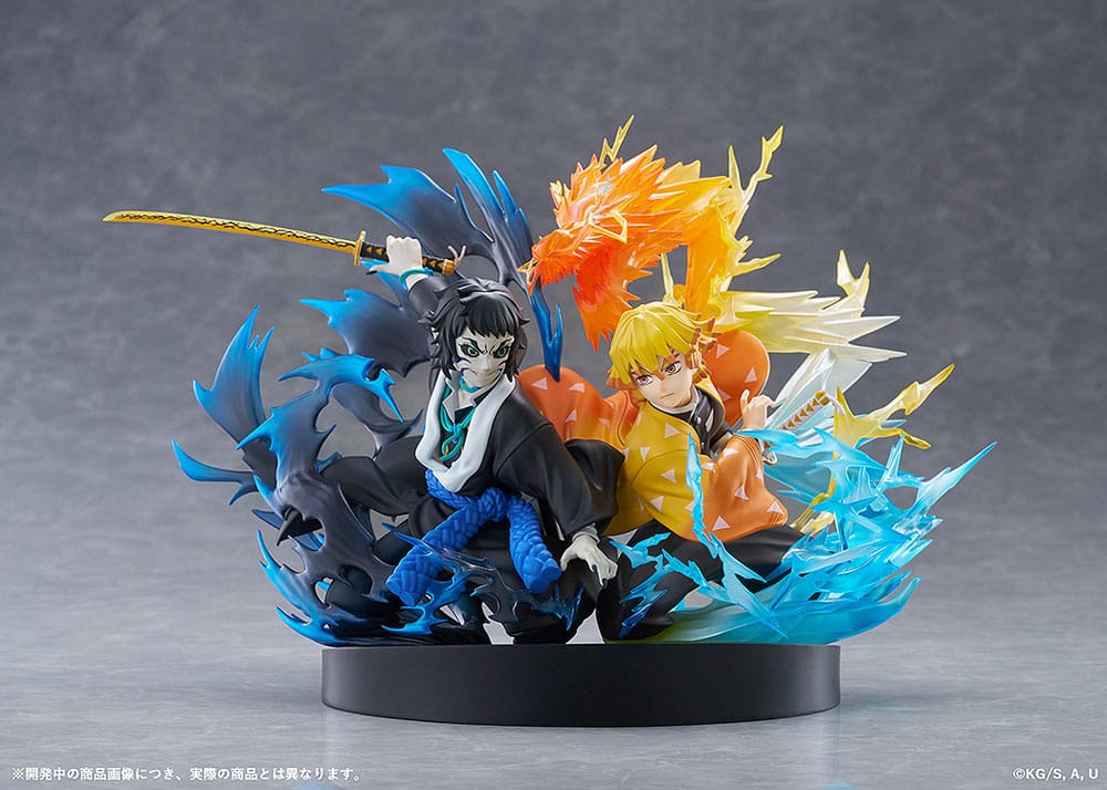 Demon Slayer: Kimetsu no Yaiba statuette PVC Zenitsu Agatsuma & Kaigaku 15 cm