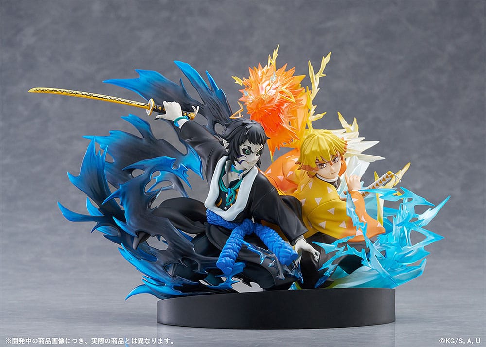 Demon Slayer: Kimetsu no Yaiba statuette PVC Zenitsu Agatsuma & Kaigaku 15 cm