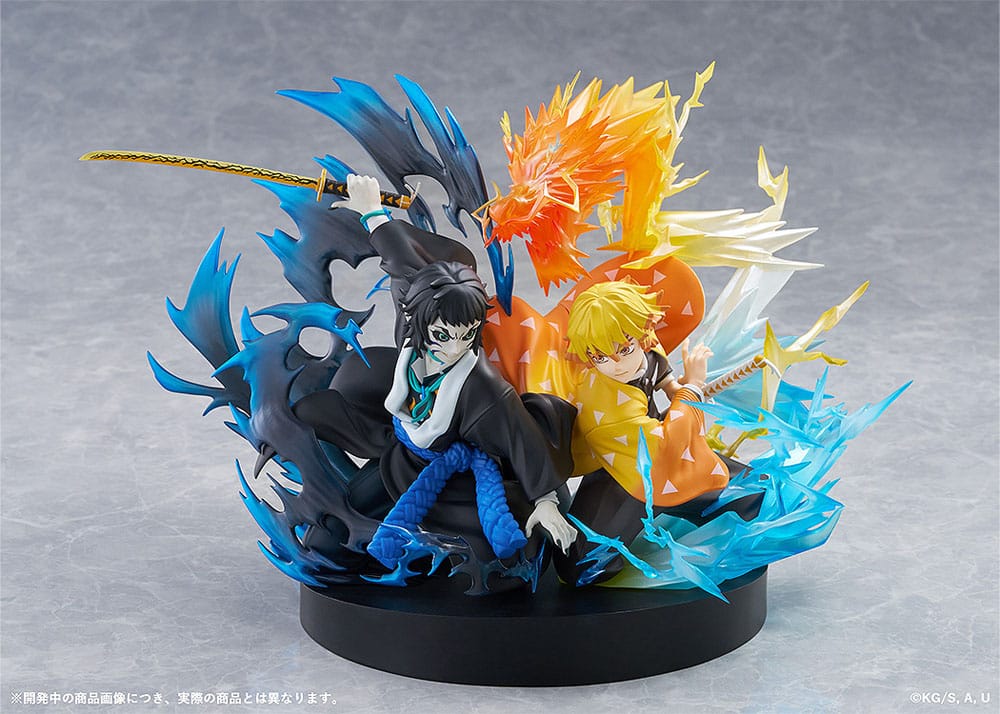 Demon Slayer: Kimetsu no Yaiba statuette PVC Zenitsu Agatsuma & Kaigaku 15 cm