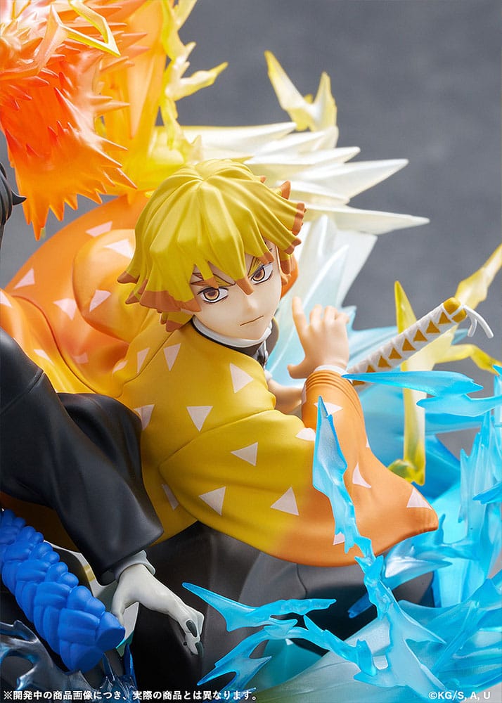 Demon Slayer: Kimetsu no Yaiba statuette PVC Zenitsu Agatsuma & Kaigaku 15 cm
