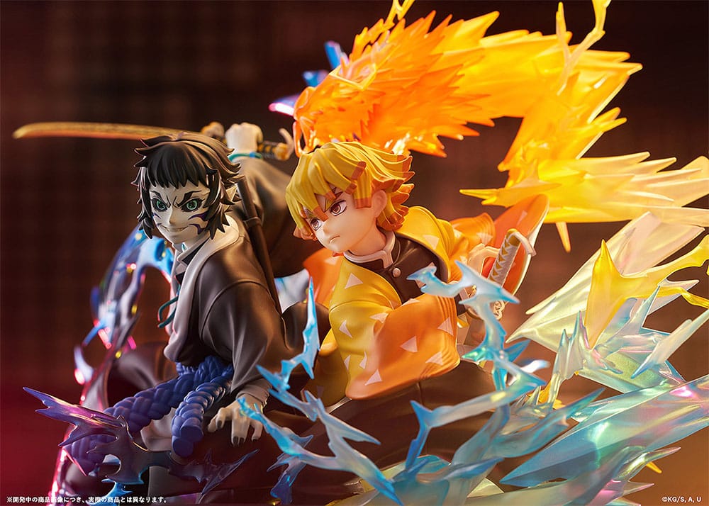 Demon Slayer: Kimetsu no Yaiba statuette PVC Zenitsu Agatsuma & Kaigaku 15 cm
