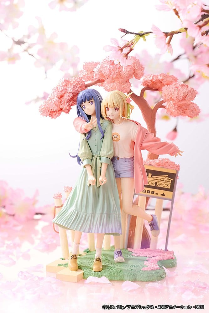 Lycoris Recoil pack 2 figurines PVC Chisato Nishikigi & Takina Inoue Spring Ver. 25 cm