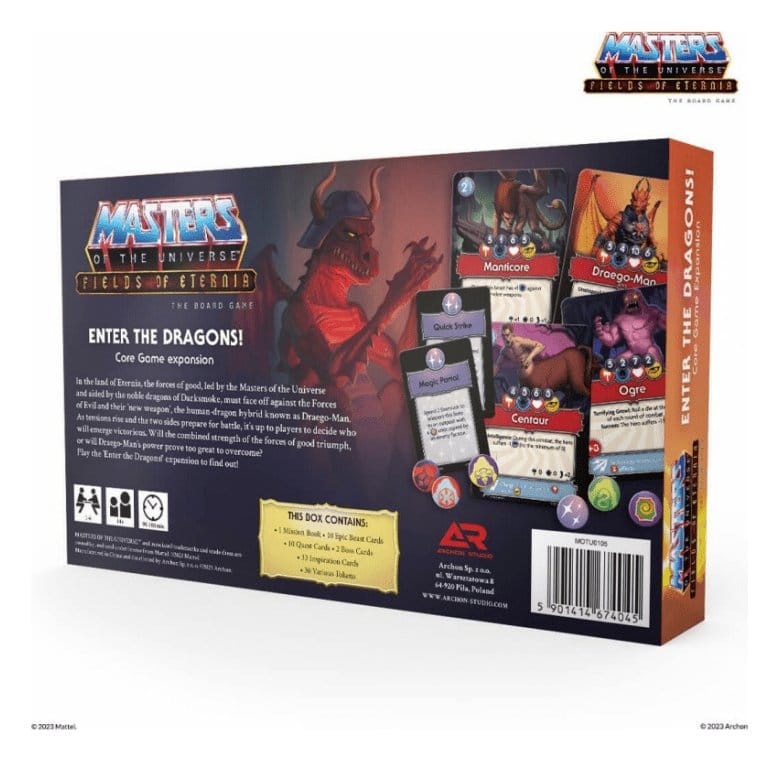 Masters of the Universe extension jeu de plateau Fields of Eternia - Enter the Dragons! *ESPAGNOL*