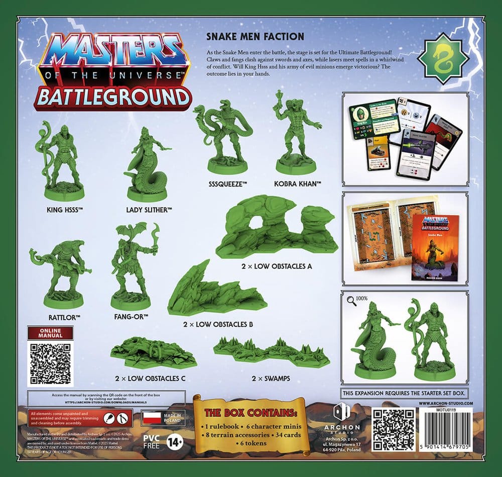 Masters of the Universe: Battleground jeu de figurines Wave 8: Snake Men Faction *FRANÇAIS*