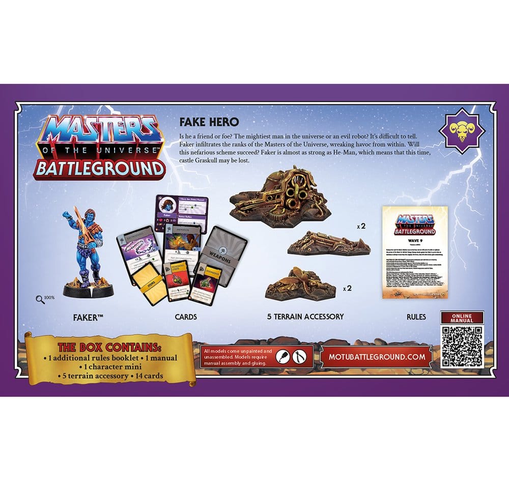 Masters of the Universe: Battleground jeu de figurines Wave 9: Evil Warriors Faction *ESPAGNOL*