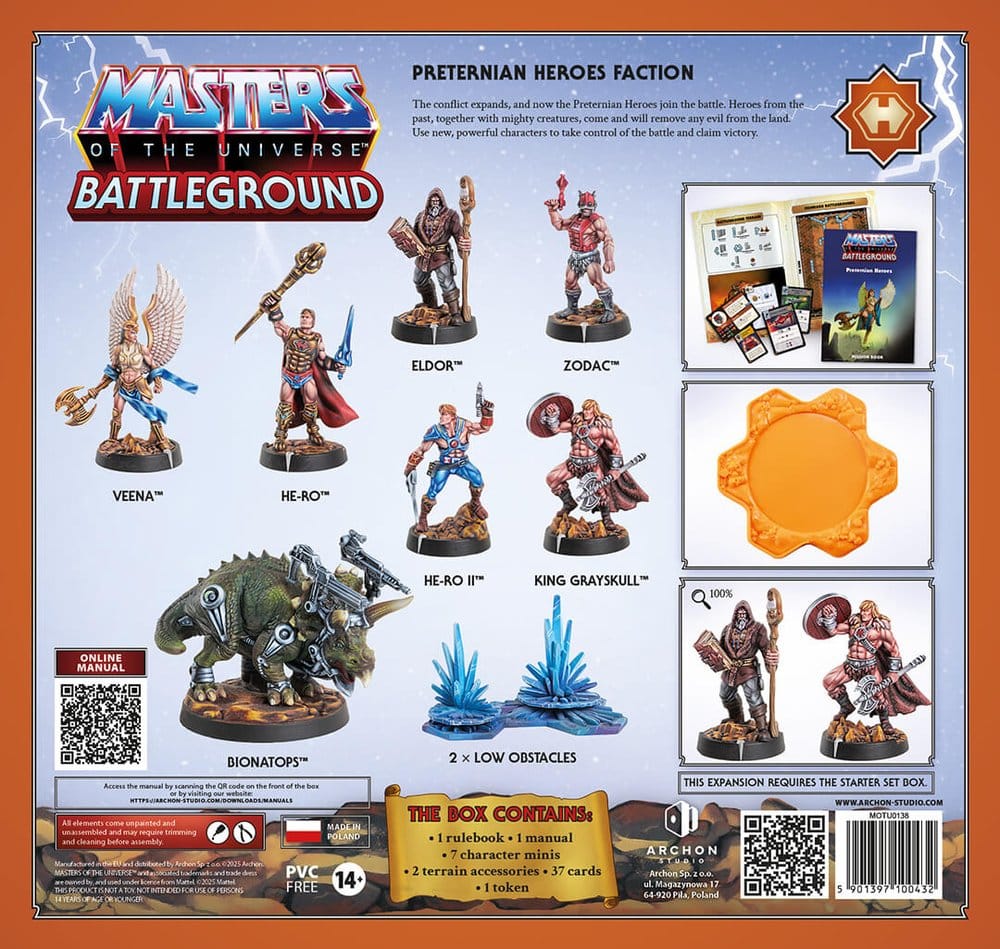 Masters of the Universe: Battleground jeu de figurines Wave 10: Preternian Heroes Faction *ESPAGNOL*