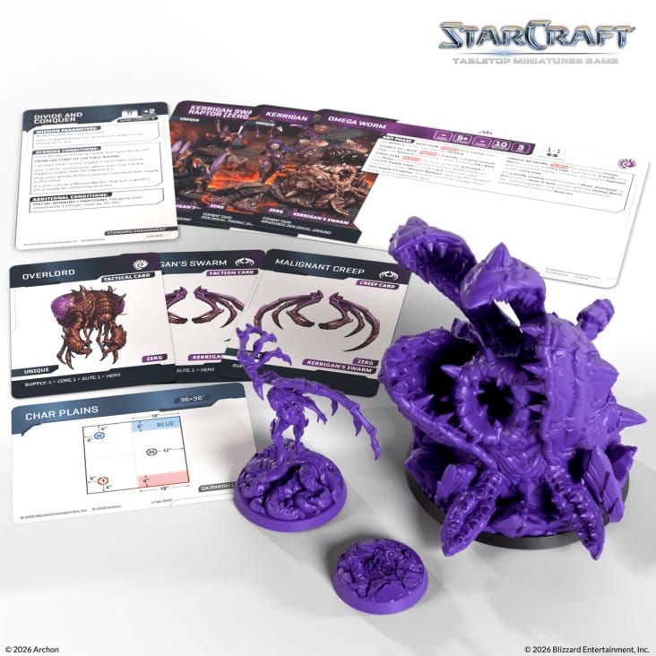 StarCraft TMG héros set d'extension Zerg: Kerrigan & Omega Worm