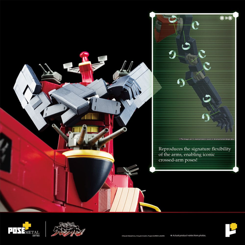 Tengen Toppa Gurren Lagann statuette POSE+METAL series Dai-Gurren 33 cm
